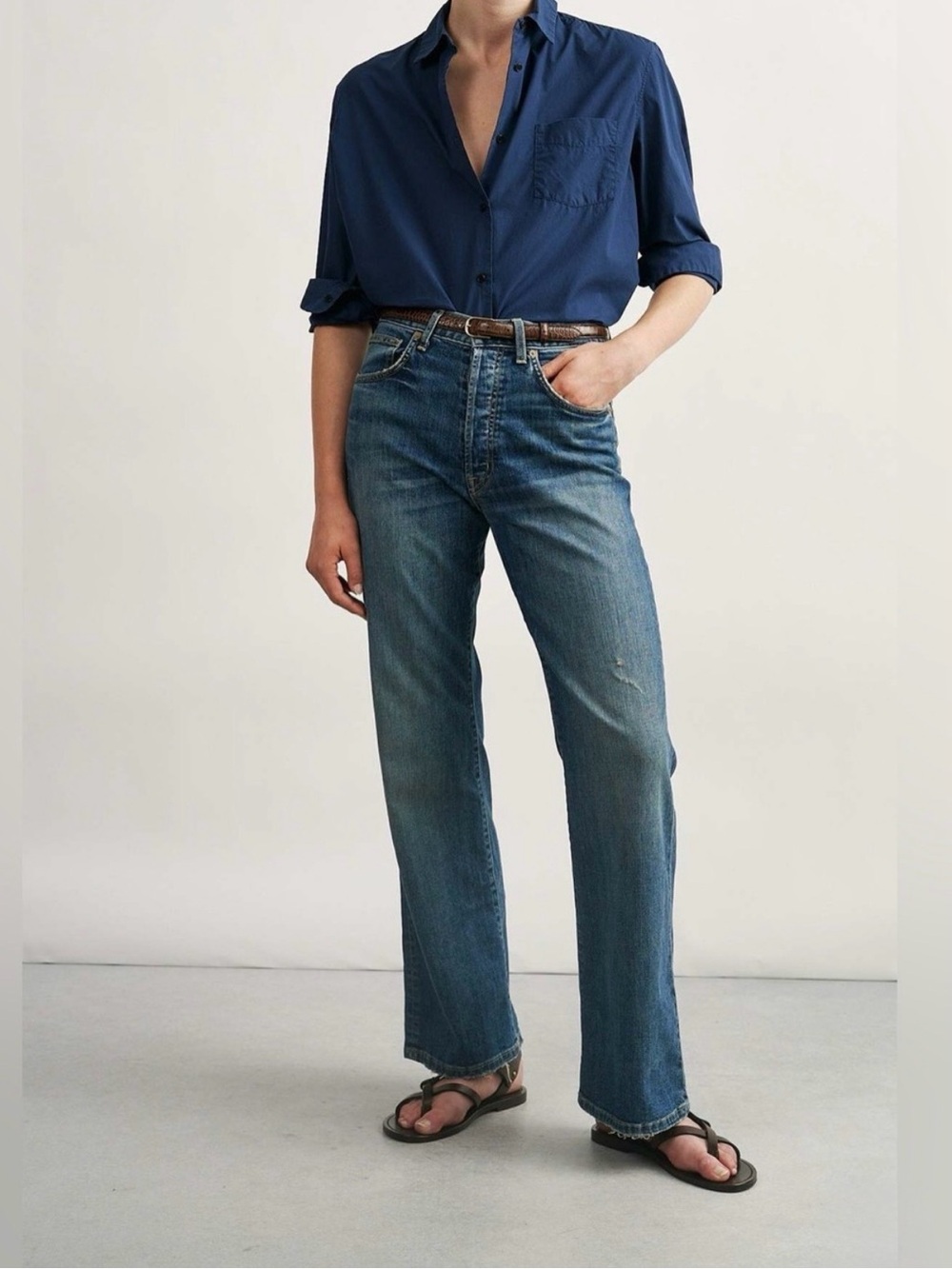 Nili Lotan Juliet Jeans distressed denim size 30